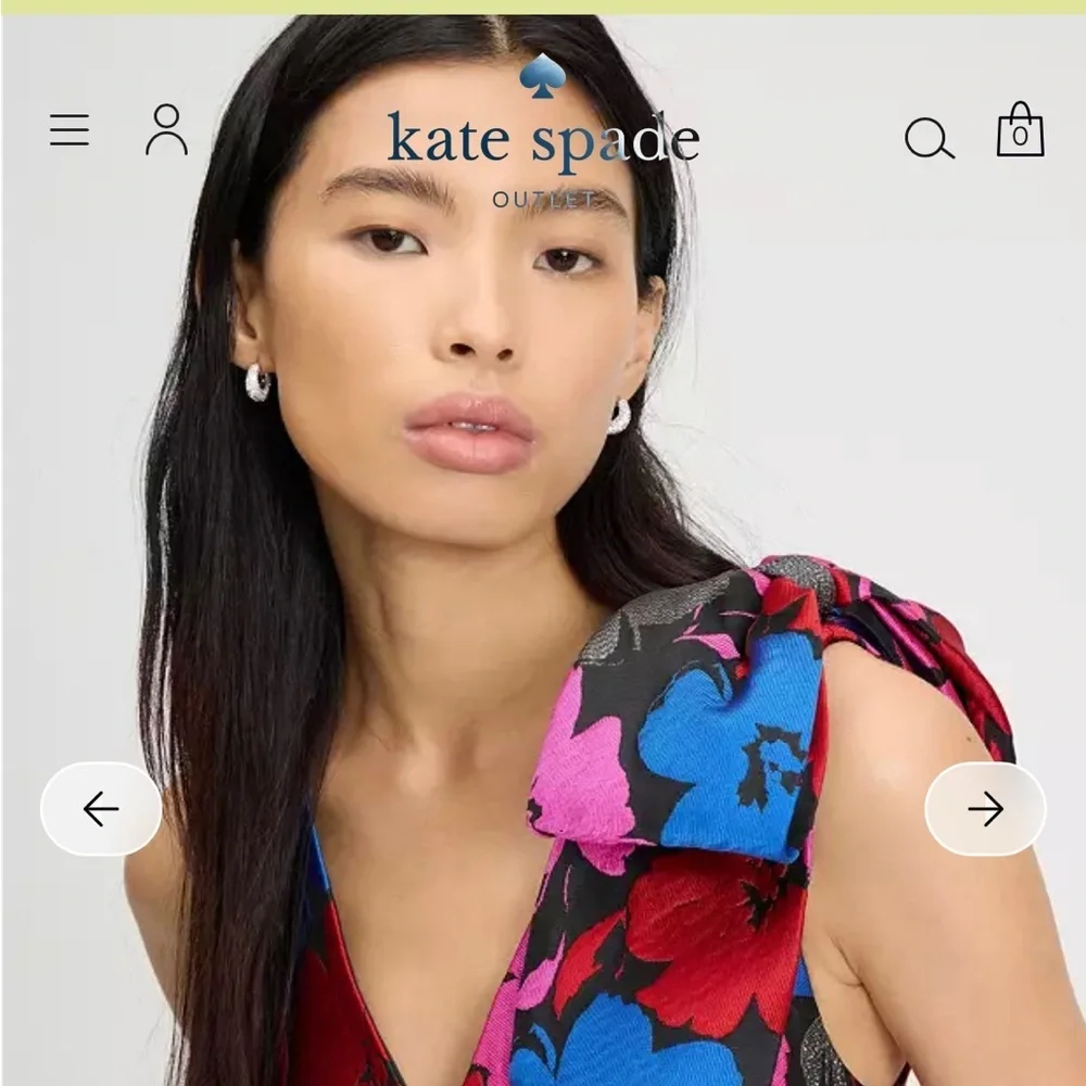 Kate Spade Women's Floral Dress - Black, Blue, Pink